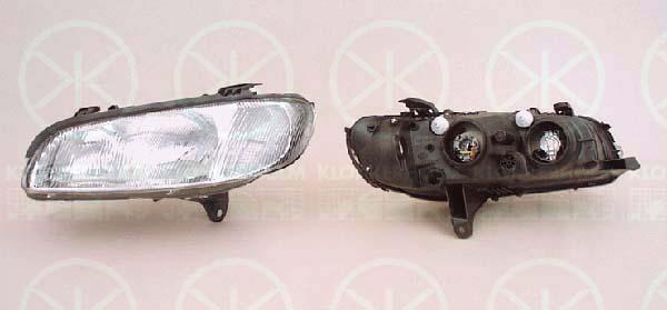 Headlight, H1/H1, without motor for headlamp levelling, Left, Illuminance [lx]: 12.5, Hella, 12 16 497 (OPEL), 90487567 (OPEL), 12 16 499 (OPEL), 90487570 (OPEL)