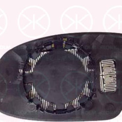 Mirror Glass, exterior mirror, Convex, Right, 14 28 714 (OPEL), 64 28 715 (OPEL), 90493862 (OPEL), 90565908 (OPEL)