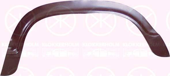 Quarter Panel, Wheel Arch Border, Repair Panel, Left Rear, Outer section, 