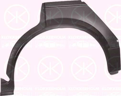 Quarter Panel, 4-dr, Wheel Arch Border, Repair Panel, Left Rear, 