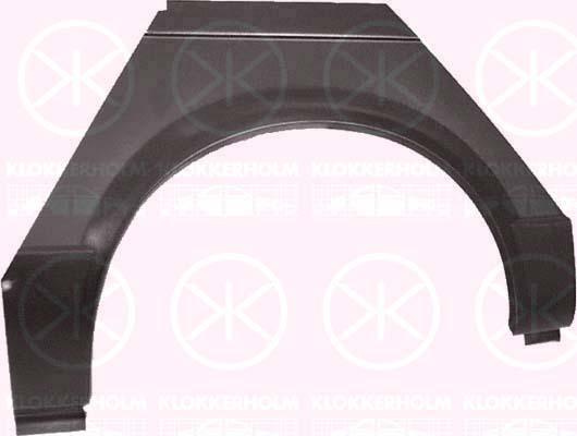 Quarter Panel, 2-dr, Wheel Arch Border, Repair Panel, Left Rear, 