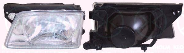 Headlight, H4, for vehicles without headlight levelling, Depo, Right, Illuminance [lx]: 17.5, 12 16 331 (OPEL), 90008020 (OPEL), 90181003 (OPEL)