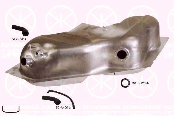 Fuel Tank, 50L, Multipoint Injection, with gaskets/seals, Diameter [mm]: 42, 90443238 (OPEL), 90443239 (OPEL), 802019 (OPEL)