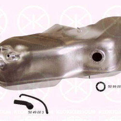 Fuel Tank, 50L, Multipoint Injection, with gaskets/seals, Diameter [mm]: 42, 90443238 (OPEL), 90443239 (OPEL), 802019 (OPEL)