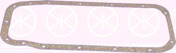 Gasket, oil sump, Cork, 06 52 577 (OPEL), 06 52 590 (OPEL), 06 52 611 (OPEL), 652590 (OPEL), 90409693 (OPEL), 90572656 (OPEL)