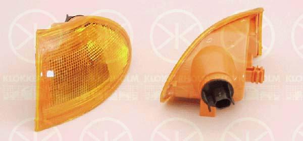 Direction Indicator, without bulb holder, yellow, Left, 12 26 059 (OPEL), 90421895 (OPEL)