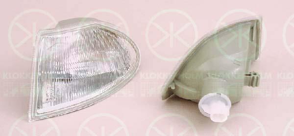 Direction Indicator, with bulb holder, white, Left, 12 26 149 (OPEL), 90381934 (OPEL), 90510958 (OPEL)