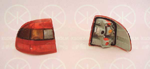 Tail Light Assembly, without bulb holder, Left, 12 23 978 (OPEL), 12 23 981 (OPEL), 90510617 (OPEL), 90510619 (OPEL)