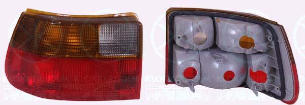 Tail Light Assembly, without bulb holder, Left, 12 23 143 (OPEL), 12 23 977 (OPEL), 90421966 (OPEL), 90510601 (OPEL)