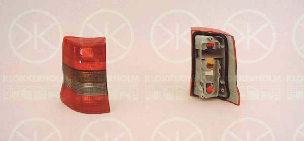 Tail Light Assembly, without bulb holder, Left, 12 23 979 (OPEL), 90510614 (OPEL)