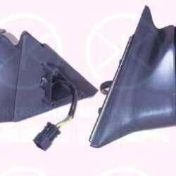 Exterior Mirror, for electric mirror adjustment, Plan, Heatable, Left, 14 28 075 (OPEL), 14 28 777 (OPEL), 90442249 (OPEL), 90449699 (OPEL)