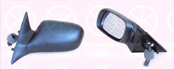 Exterior Mirror, Grained, for electric mirror adjustment, Aspherical, Heatable, Left, 14 26 397 (OPEL), 90520155 (OPEL)