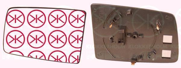 Mirror Glass, exterior mirror, Plan, Left, 14 27 425 (OPEL), 90449703 (OPEL)