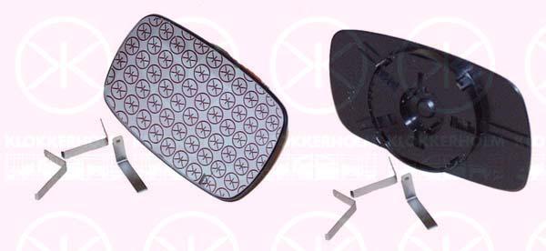 Mirror Glass, exterior mirror, Convex, Heatable, Right, 14 26 510 (OPEL), 90520170 (OPEL)