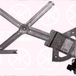 Window Regulator, 2-dr, with electric motor, with comfort function, Electric, Left, 14 01 99 (OPEL), 90442226 (OPEL)