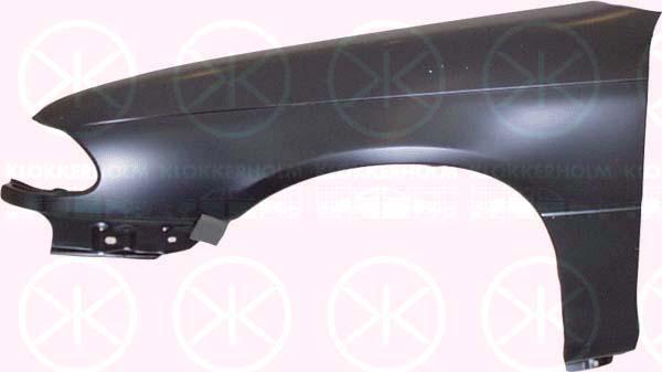 Wing, Left Front, without hole for direction indicator, 11 01 000 (OPEL), 90360211 (OPEL)