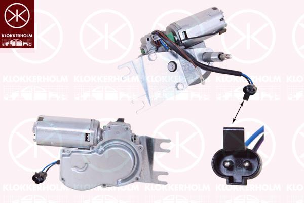 Wiper Motor, Rear, Voltage [V]: 12, 1273007 (OPEL), 90421859 (OPEL)