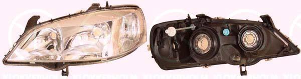 Headlight, H7/HB3, for vehicles with headlight levelling, Hella, Left, Illuminance [lx]: 17.5, 09117303 (OPEL), 09199903 (OPEL), 12 16 110 (OPEL), 12 16 157 (OPEL), 93175368 (OPEL)