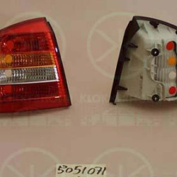 Tail Light Assembly, with rear fog light, without bulb holder, Left, 09117402 (OPEL), 62 23 021 (OPEL), 9117402 (OPEL)