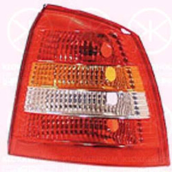 Tail Light Assembly, with rear fog light, without bulb holder, Left, 09117402 (OPEL), 62 23 021 (OPEL), 9117402 (OPEL)