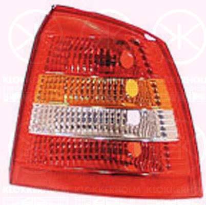 Tail Light Assembly, with rear fog light, without bulb holder, Right, 09117403 (OPEL), 62 23 020 (OPEL), 9117403 (OPEL)