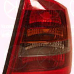 Tail Light Assembly, without bulb holder, Left, Indicator Colour: Smoke Grey, 09201151 (OPEL), 09201989 (OPEL), 12 22 077 (OPEL), 93175674 (OPEL)