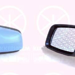 Exterior Mirror, w/primer, for electric mirror adjustment, Aspherical, Heatable, Left, 09142145 (OPEL), 60 28 080 (OPEL), 6028080 (OPEL), 64 28 080 (OPEL)