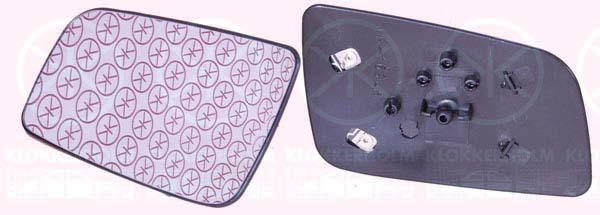 Mirror Glass, exterior mirror, OE-type, Aspherical, Heatable, Left, 09130905 (OPEL), 64 28 736 (OPEL)