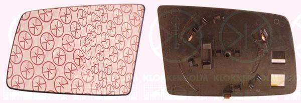 Mirror Glass, exterior mirror, Aspherical, Left, 09130901 (OPEL), 64 28 733 (OPEL)