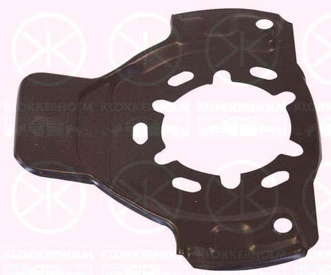 Splash Guard, brake disc, Front Axle, for brake disc diameter [mm]: 256, Diameter 1/Diameter 2 [mm]: 245/90, Zinc-coated, 05 43 070 (OPEL), 90538678 (OPEL)