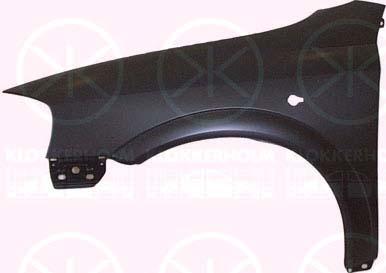 Wing, Right Front, with hole for direction indicator, Zinc-coated, 61 02 303 (OPEL), 61 02 364 (OPEL), 90521686 (OPEL), 93190358 (OPEL)