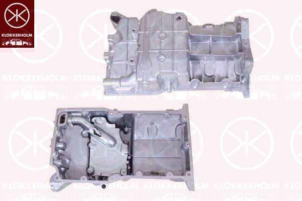 Oil Sump, Aluminium, 06 52 051 (OPEL), 06 52 053 (OPEL), 12576650 (OPEL), 12576651 (OPEL), 24406359 (OPEL), 55557090 (OPEL), 90537602 (OPEL)