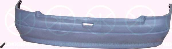 Bumper, w/primer, Rear, 09118177 (OPEL), 14 04 143 (OPEL)