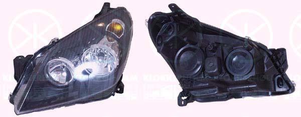 Headlight, H7/H1, with motor for headlamp levelling, Left, Housing Colour: black, Illuminance [lx]: 17.5, 12 16 561 (OPEL), 93178635 (OPEL), 93190386 (OPEL)