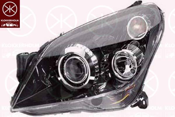 Headlight, Left, Illuminance [lx]: 30, Bi-Xenon, with motor for headlamp levelling, without control unit for Xenon, 12 16 565 (OPEL), 12 16 663 (OPEL), 93178639 (OPEL), 93190388 (OPEL)