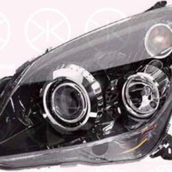 Headlight, Left, Illuminance [lx]: 30, Bi-Xenon, with motor for headlamp levelling, without control unit for Xenon, 12 16 565 (OPEL), 12 16 663 (OPEL), 93178639 (OPEL), 93190388 (OPEL)