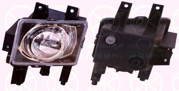 Front Fog Light, H3, with bulb holder, Left Front, 13261997 (OPEL), 17 10 366 (OPEL), 24462133 (OPEL), 67 10 039 (OPEL)