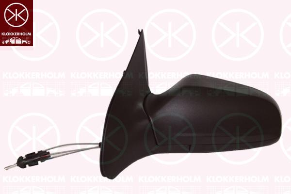 Exterior Mirror, Control: cable pull, Aspherical, Left, 13142396 (OPEL), 6428925 (OPEL)