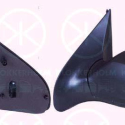 Exterior Mirror, for electric mirror adjustment, Aspherical, Heatable, Left, Connector Shape: angular, Number of pins: 5, 13141997 (OPEL), 13253338 (OPEL), 64 28 185 (OPEL)