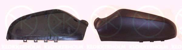 Housing, exterior mirror, black, Left, 24463031 (OPEL), 64 28 917 (OPEL)