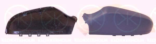 Housing, exterior mirror, w/primer, Left, 13142000 (OPEL), 64 28 912 (OPEL)