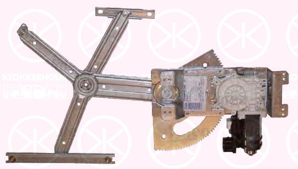 Window Regulator, 2/4-drs, with electric motor, with comfort function, Electric, Left Front, 13101480 (OPEL), 51 40 073 (OPEL), 62 07 117 (OPEL), 93178695 (OPEL)