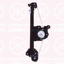 Window Regulator, OE-type, without electric motor, Electric, Left Rear, 01 40 270 (OPEL), 01 40 308 (OPEL), 13100420 (OPEL), 13100423 (OPEL)