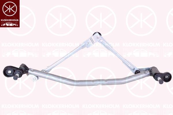 Wiper Linkage, Front, for left-hand drive vehicles, 12 73 421 (OPEL), 1273421 (OPEL), 93179150 (OPEL)