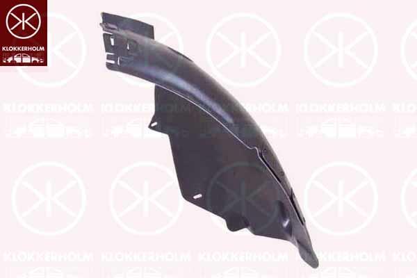 Liner, wheelhouse, Left Front, Rear Section, OE-type, Plastic, 11 06 011 (OPEL), 13125604 (OPEL)