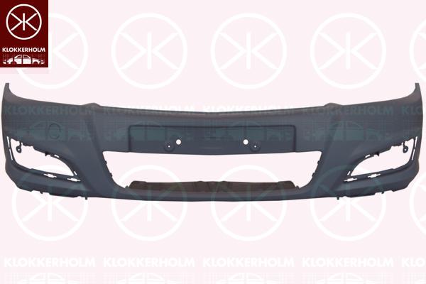 Bumper, w/primer, Front, 13225745 (OPEL), 14 00 575 (OPEL)