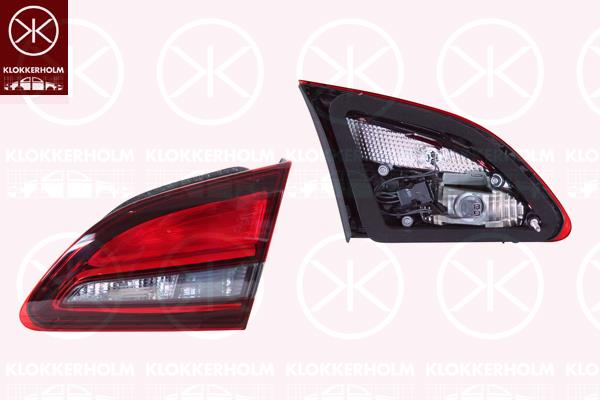 Galinis žibintas, Right, Inner Section, with bulb holder, Valeo, 12 22 342 (OPEL), 25870194 (OPEL)