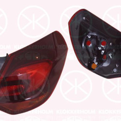 Galinis žibintas, 5-drs, without bulb holder, Smoke Grey, Right, Outer section, 12 22 208 (OPEL), 13319948 (OPEL)