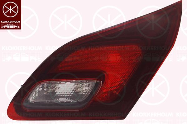 Galinis žibintas, 5-drs, without bulb holder, Smoke Grey, Right, Inner Section, 12 22 269 (OPEL), 13360790 (OPEL)