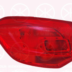 Galinis žibintas, Left, Outer section, without bulb holder, 12 22 217 (OPEL), 13282242 (OPEL), 13307435 (OPEL)